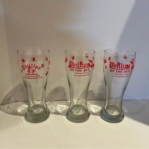 Phillip’s Crab House Ocean City, Maryland Glasses - Location Closed - Rare